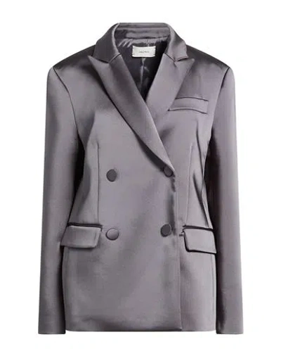 Maliparmi Malìparmi Woman Blazer Grey Size 8 Polyester, Elastane In Gray
