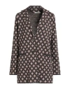 Maliparmi Malìparmi Woman Blazer Light Brown Size S Viscose, Polyester, Metallic Polyester