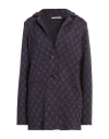 Maliparmi Malìparmi Woman Blazer Navy Size M Viscose, Polyester, Metallic Polyester