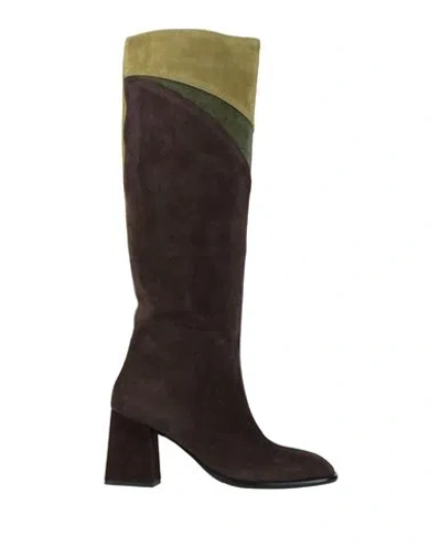 Maliparmi Malìparmi Woman Boot Chocolate Brown Size 10 Leather