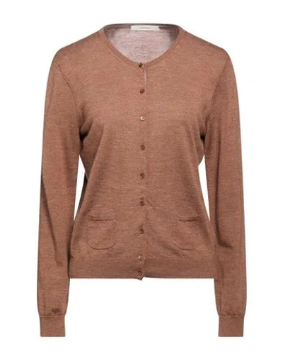 Maliparmi Malìparmi Woman Cardigan Brown Size M Wool
