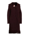 Maliparmi Malìparmi Woman Coat Cocoa Size S/m Wool, Polyamide, Acrylic, Alpaca Wool, Elastic Fibres In Brown