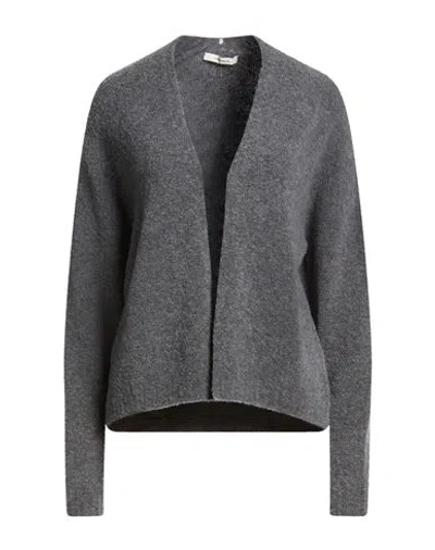 Maliparmi Malìparmi Woman Cardigan Grey Size S/m Wool, Polyamide, Elastane In Gray
