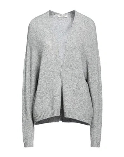 Maliparmi Malìparmi Woman Cardigan Light Grey Size L/xl Wool, Polyamide, Elastane In Gray