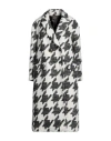 Maliparmi Malìparmi Woman Coat Off White Size 10 Acrylic, Cotton, Virgin Wool, Polyester In White