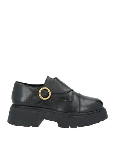 Maliparmi Malìparmi Woman Loafers Black Size 7 Leather