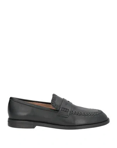 Maliparmi Malìparmi Woman Loafers Black Size 8 Regenerated Leather