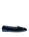 Maliparmi Malìparmi Woman Loafers Blue Size 8 Textile Fibers