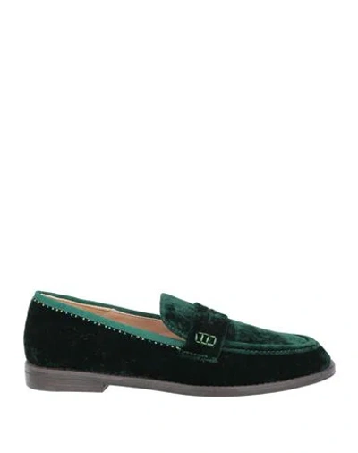 Maliparmi Malìparmi Woman Loafers Emerald Green Size 7 Textile Fibers