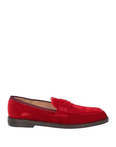 Maliparmi Malìparmi Woman Loafers Red Size 8 Textile Fibers In Purple