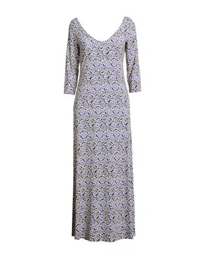 Maliparmi Malìparmi Woman Maxi Dress Blue Size 10 Polyamide, Elastane