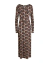 Maliparmi Malìparmi Woman Maxi Dress Cocoa Size 10 Viscose, Elastane In Brown