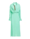 Maliparmi Malìparmi Woman Maxi Dress Light Green Size 8 Acetate, Silk In Green