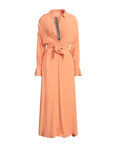 Maliparmi Malìparmi Woman Maxi Dress Mandarin Size 8 Acetate, Silk