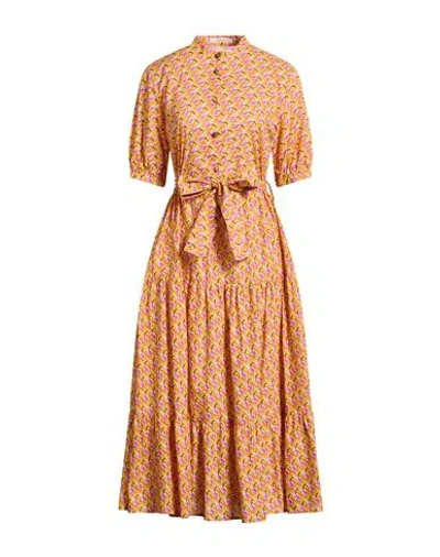 Maliparmi Malìparmi Woman Maxi Dress Yellow Size 8 Cotton