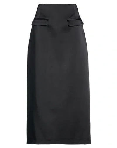 Maliparmi Malìparmi Woman Maxi Skirt Black Size 4 Polyester, Elastane In Multi