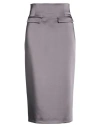 Maliparmi Malìparmi Woman Maxi Skirt Grey Size 10 Polyester, Elastane In Gray