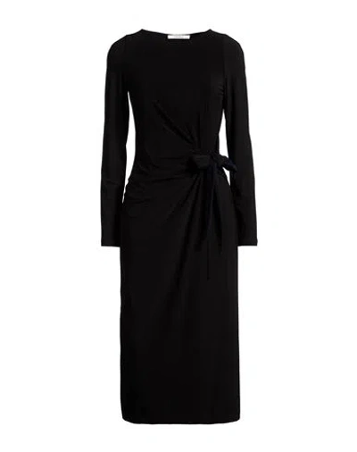 Maliparmi Malìparmi Woman Midi Dress Black Size 10 Polyester, Elastane