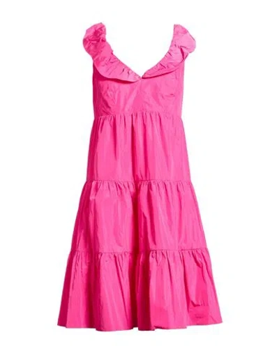 Maliparmi Malìparmi Woman Midi Dress Fuchsia Size 8 Polyester In Pink