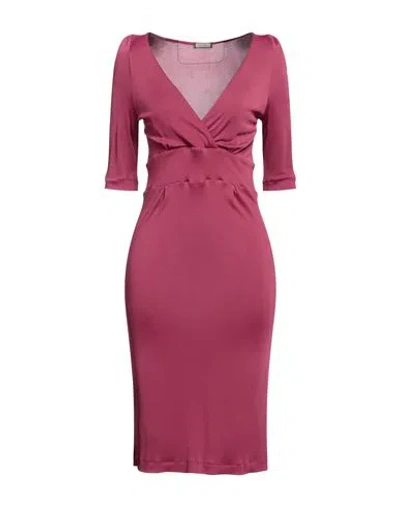 Maliparmi Malìparmi Woman Midi Dress Garnet Size 6 Viscose In Red