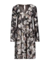 Maliparmi Malìparmi Woman Midi Dress Lead Size 4 Polyester, Elastane In Grey