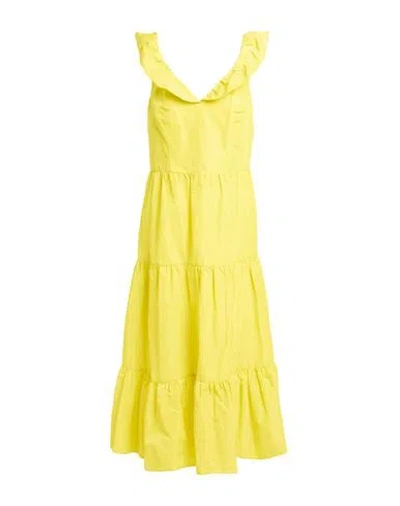 Maliparmi Malìparmi Woman Midi Dress Yellow Size 12 Polyester