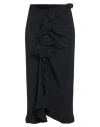 Maliparmi Malìparmi Woman Midi Skirt Black Size 8 Acetate, Silk In Black