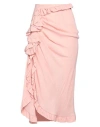 Maliparmi Malìparmi Woman Midi Skirt Light Pink Size 4 Acetate, Silk