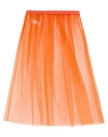 Maliparmi Malìparmi Woman Midi Skirt Orange Size 6 Polyamide In Orange