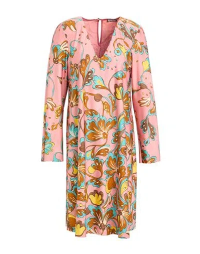 Maliparmi Malìparmi Woman Mini Dress Antique Rose Size 10 Polyester, Elastic Fibres In Pink