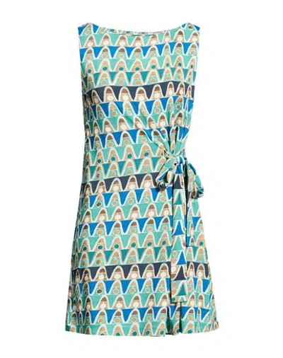 Maliparmi Malìparmi Woman Mini Dress Blue Size 8 Viscose, Elastane