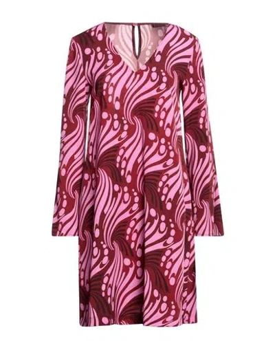 Maliparmi Malìparmi Woman Mini Dress Burgundy Size 8 Polyester, Elastane In Red