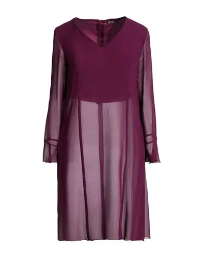 Maliparmi Malìparmi Woman Mini Dress Garnet Size 8 Silk In Red