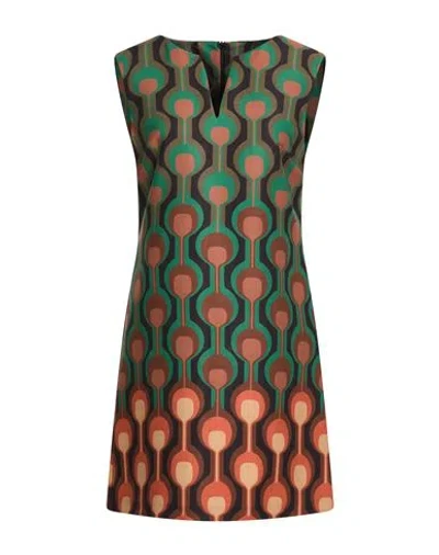 Maliparmi Malìparmi Woman Mini Dress Green Size 8 Polyester, Elastane