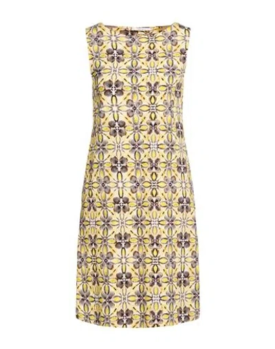 Maliparmi Malìparmi Woman Mini Dress Pastel Yellow Size 10 Polyamide, Elastane
