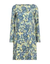 Maliparmi Malìparmi Woman Mini Dress Yellow Size 6 Polyester, Elastane