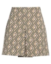 Maliparmi Malìparmi Woman Mini Skirt Military Green Size 6 Polyamide, Elastane In Multi