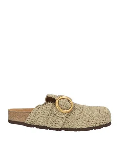 Maliparmi Malìparmi Woman Mules & Clogs Khaki Size 8 Textile Fibers In Brown