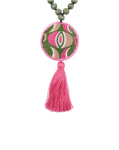 Maliparmi Malìparmi Woman Necklace Fuchsia Size - Nylon In Pink