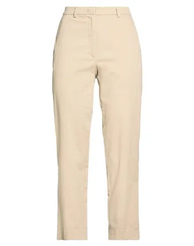 Maliparmi Malìparmi Woman Pants Beige Size 4 Cotton, Elastane