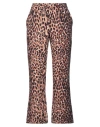 Maliparmi Malìparmi Woman Pants Beige Size 6 Polyester, Elastane In Animal Print