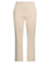 Maliparmi Malìparmi Woman Pants Beige Size 8 Cotton, Elastane In Beige