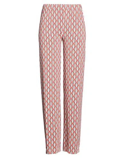 Maliparmi Malìparmi Woman Pants Brick Size 10 Polyamide, Elastane In Red