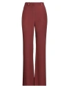 Maliparmi Malìparmi Woman Pants Brick Size 8 Viscose In Brown