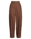 Maliparmi Malìparmi Woman Pants Brown Size 10 Cotton In Brown