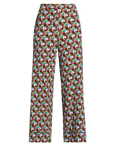 Maliparmi Malìparmi Woman Pants Brown Size 10 Viscose, Elastane