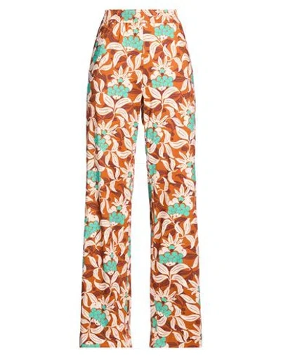 Maliparmi Malìparmi Woman Pants Brown Size 10 Viscose, Elastane In Multi