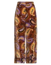 Maliparmi Malìparmi Woman Pants Brown Size 12 Viscose, Silk In Brown