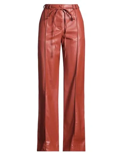 Maliparmi Malìparmi Woman Pants Brown Size 4 Polyester, Polyurethane