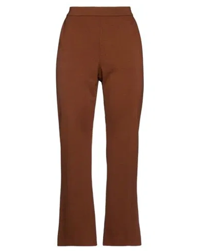 Maliparmi Malìparmi Woman Pants Brown Size 6 Viscose, Polyamide, Elastane